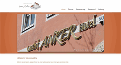 Desktop Screenshot of hotel-restaurant-anker.de
